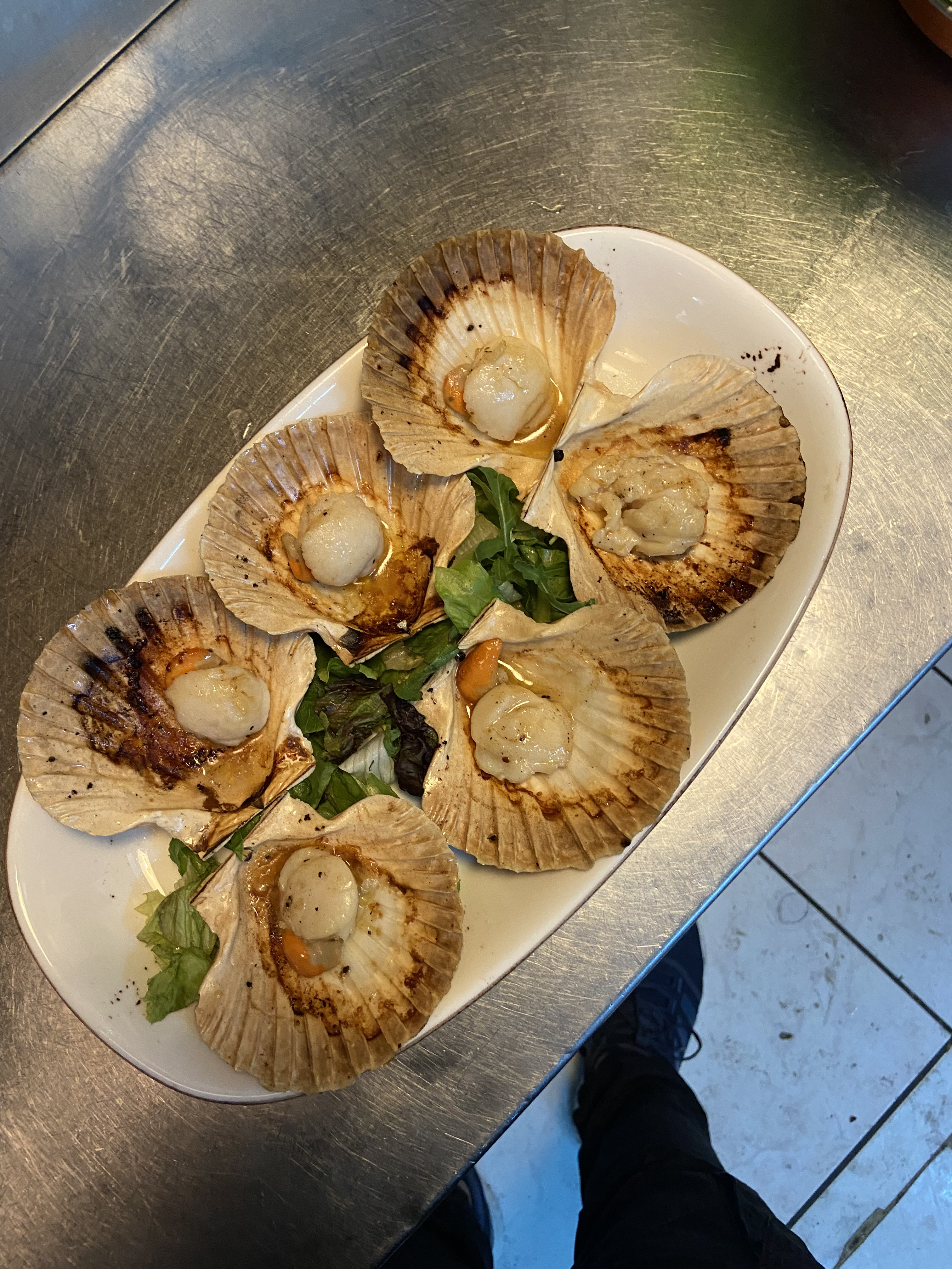 Royal scallops at Anthos
