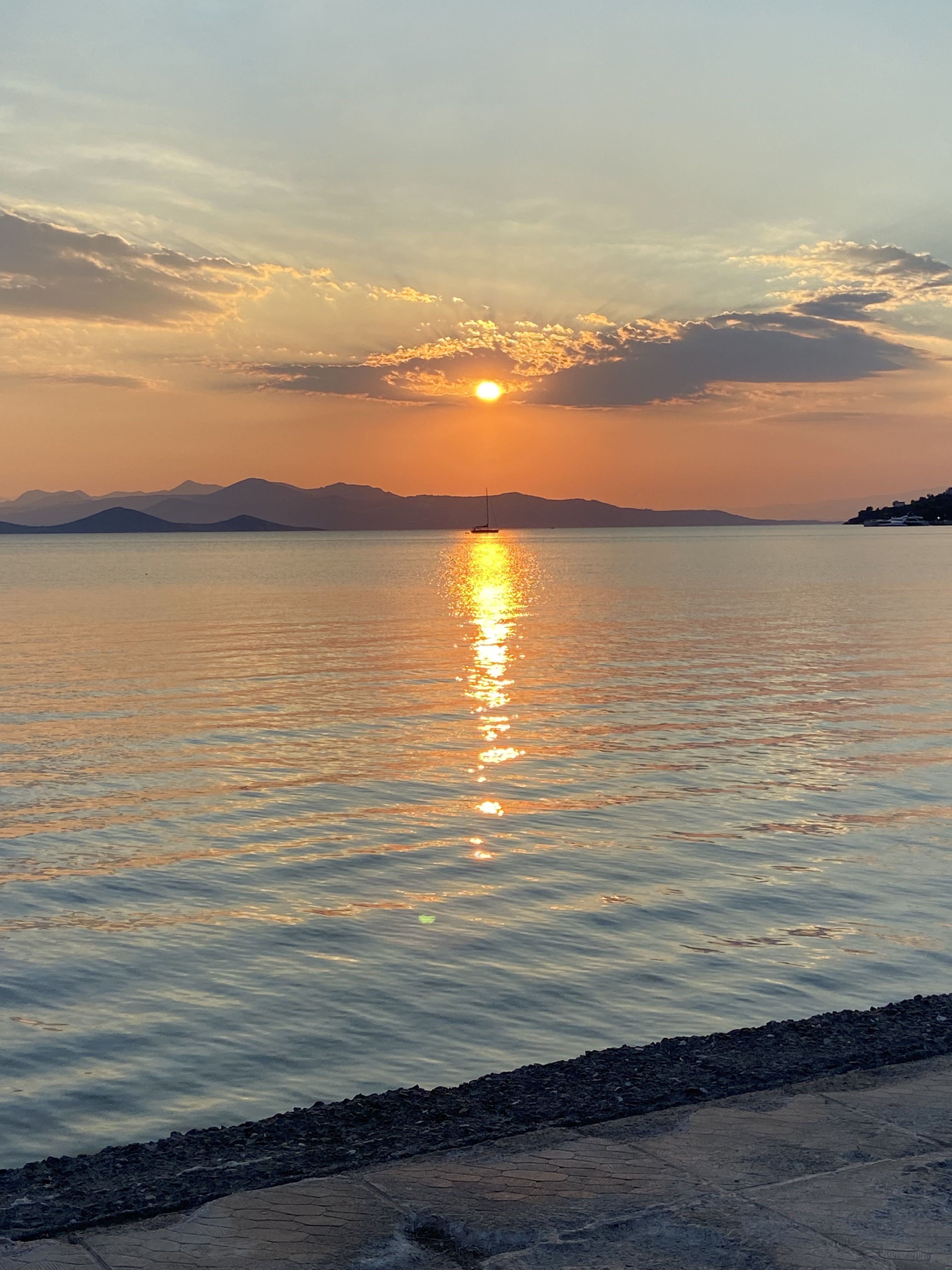 Sunset view from Anthos